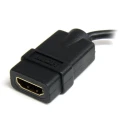 StarTech.com HDADF Series 127 mm 4K @ 30Hz HDMI Cable Male to Female Micro HDMI HDMI 1.4 Black HDADFM5IN