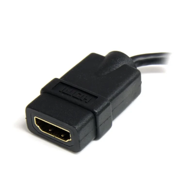 StarTech.com HDADF Series 127 mm 4K @ 30Hz HDMI Cable Male to Female Micro HDMI HDMI 1.4 Black HDADFM5IN