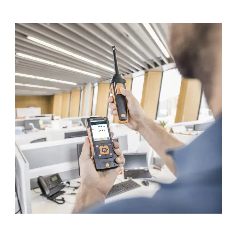 Testo 440 Humidity Kit with Bluetooth Tc, NTC, Humidity Anemometer, Measures Humidity, Temperature 0563 4404
