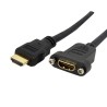 StarTech.com 914.4 mm 4K HDMI Cable Female to Male HDMI 1.4 Black HDMIPNLFM3