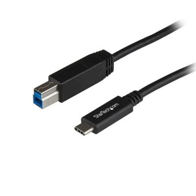StarTech.com USB 3.1 Male USB 3.2 Type C to Male USB 3.2 Type B (9 pin) Data Cable, 1 m USB31CB1M