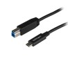 StarTech.com USB 3.1 Male USB 3.2 Type C to Male USB 3.2 Type B (9 pin) Data Cable, 1 m USB31CB1M