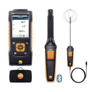 Testo Indoor Comfort ComboKit Air Quality Monitor with Bluetooth Data Logging 1370°C Max Temp, 50°C Operating 0563 4408