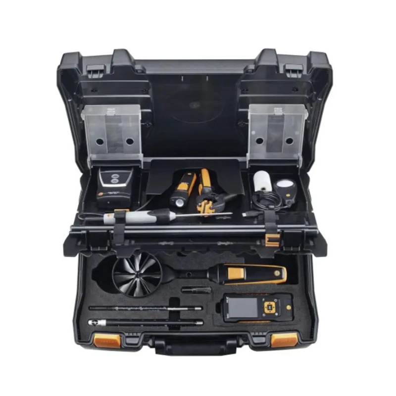 Testo Data Logging Air Quality Meter Case 50 °C Max, 100 %RH Max, Battery-Powered 0516 4900