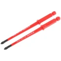 Bahco Interchangeable Screwdriver Blade PH1 Tip 100 mm Blade VDE 1000V Approved 100mm Overall 8610SL-2P