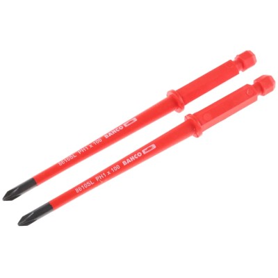 Bahco Interchangeable Screwdriver Blade PH1 Tip 100 mm Blade VDE 1000V Approved 100mm Overall 8610SL-2P