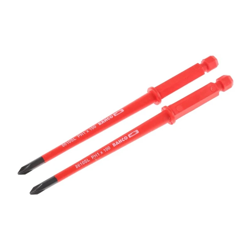 Bahco Interchangeable Screwdriver Blade PH1 Tip 100 mm Blade VDE 1000V Approved 100mm Overall 8610SL-2P
