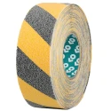 Advance Tapes Black, Yellow Polyvinyl Chloride 100mm x 18m Hazard Tape 1mm Thickness AT2000