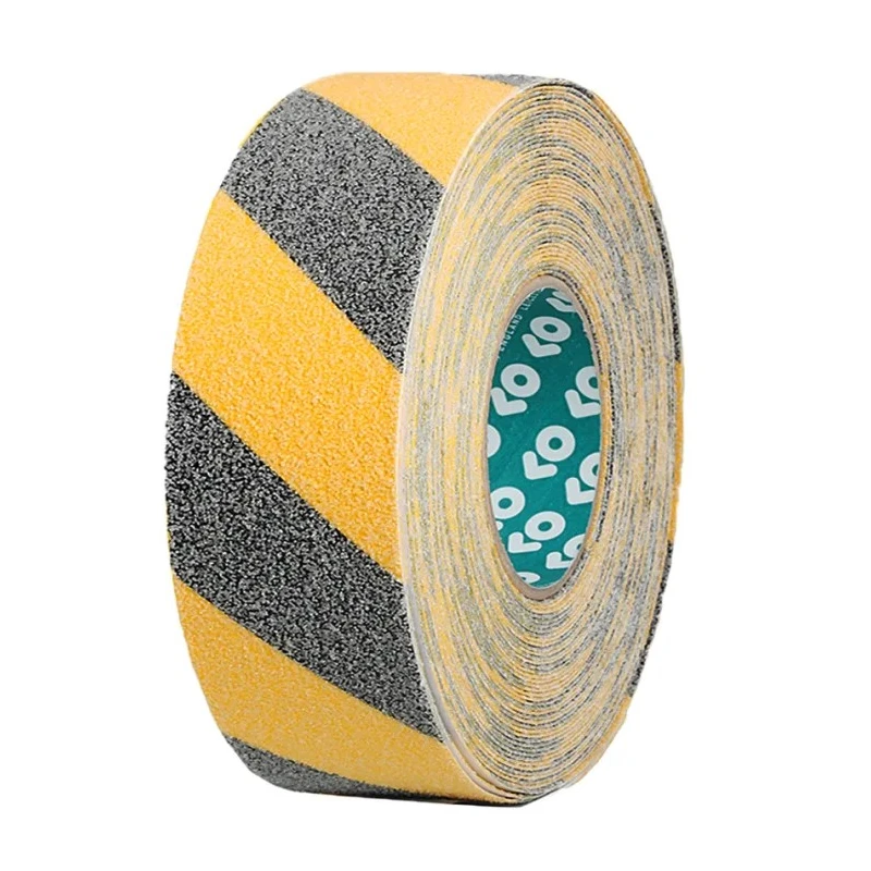 Advance Tapes Black, Yellow Polyvinyl Chloride 100mm x 18m Hazard Tape 1mm Thickness AT2000