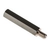 RS PRO Brass Hexagonal Threaded M5 Standoff 35 mm Body, 8 mm Stud, Nickel Plated 806-6645