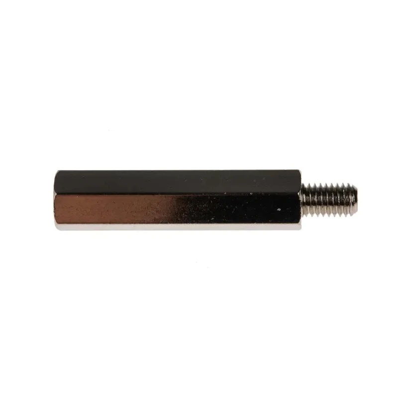 RS PRO Brass Hexagonal Threaded M5 Standoff 35 mm Body, 8 mm Stud, Nickel Plated 806-6645