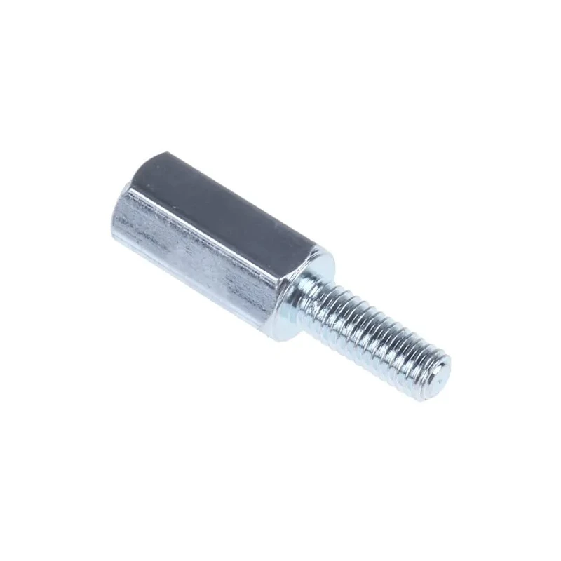 RS PRO Steel Zinc Plated Hexagonal Threaded Standoff, M3 Thread Size, 15 mm Body, 8 mm Stud Length 806-6572
