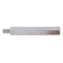 RS PRO M5 Hexagonal Nickel Plated Brass Standoff 50 mm Body, 8 mm Stud, Male/Female Thread 806-6651