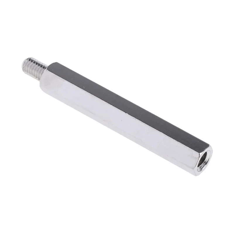 RS PRO M5 Hexagonal Nickel Plated Brass Standoff 50 mm Body, 8 mm Stud, Male/Female Thread 806-6651