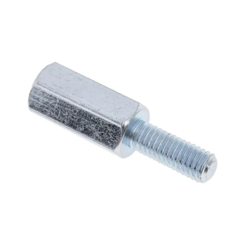 RS PRO Steel Zinc Plated Hexagonal Threaded Standoff M3, 10 mm Body, 8 mm Stud 806-6588