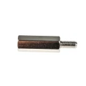 RS PRO Brass Hexagonal Threaded M4 Standoff, 20 mm Body Length, 8 mm Stud Length, Nickel Plated 806-6720