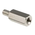 RS PRO M6 Nickel Plated Steel Hexagonal Threaded Standoff, 20 mm Body Length, 10 mm Stud Length, Hex Size 10 mm 806-6667