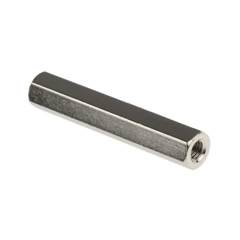 RS PRO Hexagonal Brass Threaded Standoff M4, 40 mm Length, Nickel Plated, Female/Female Thread 806-6708