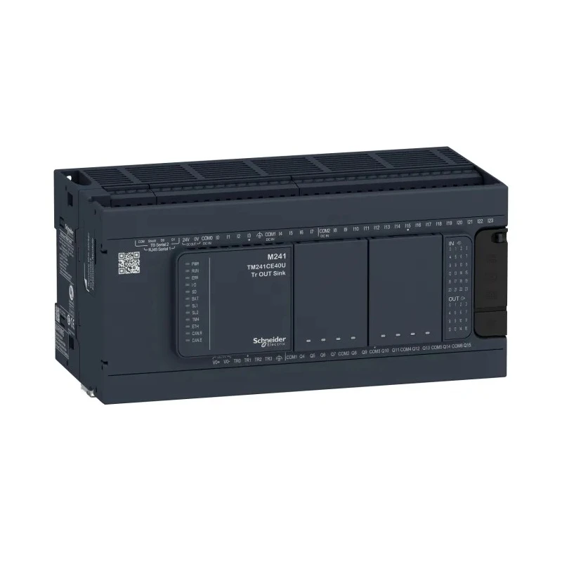 Schneider Electric Modicon TM Series PLC CPU 24 Inputs Discrete 16 Relay Outputs TM241C40R