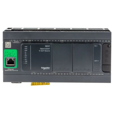 Schneider Electric Modicon M241 Series PLC CPU 24-Input Discrete Input 16 Transistor Outputs TM241CE40T
