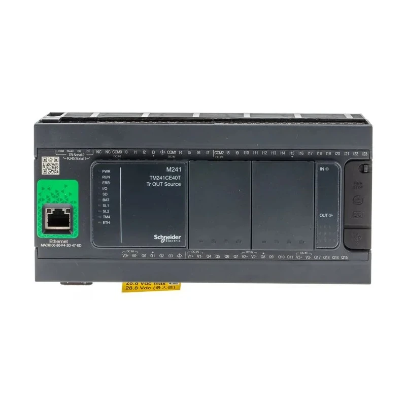 Schneider Electric Modicon M241 Series PLC CPU 24-Input Discrete Input 16 Transistor Outputs TM241CE40T