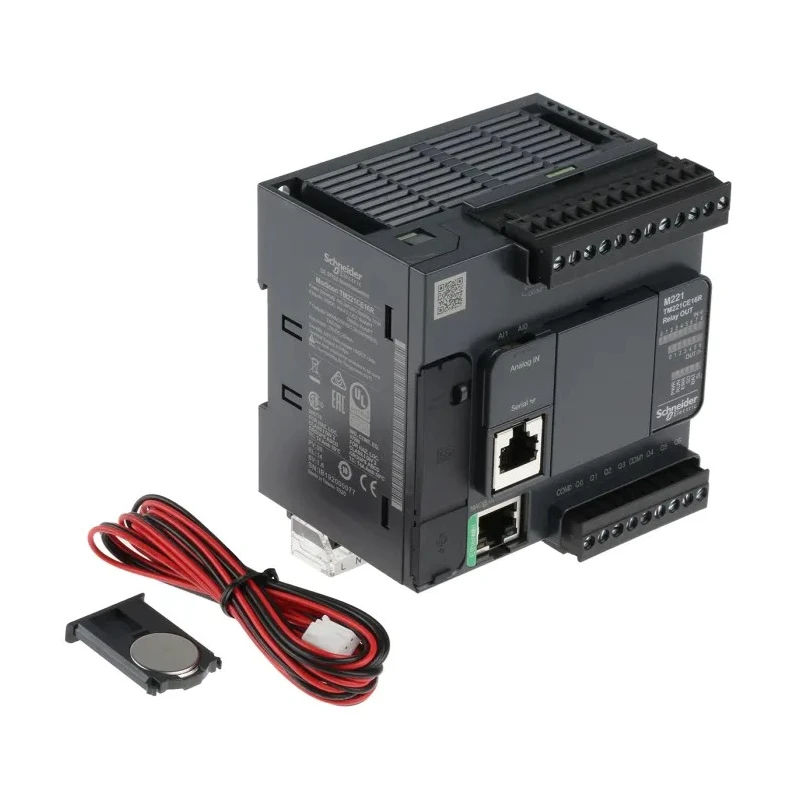 Schneider Electric Modicon TM Series PLC CPU, 9 Discrete Inputs, 7 Digital Outputs, 240V, 2A Output Current, TM221CE16R