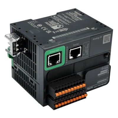 Schneider Electric Modicon M221 Series PLC CPU 8-Input Analogue Input 8 Outputs Digital Output 24V dc TM221ME16RG
