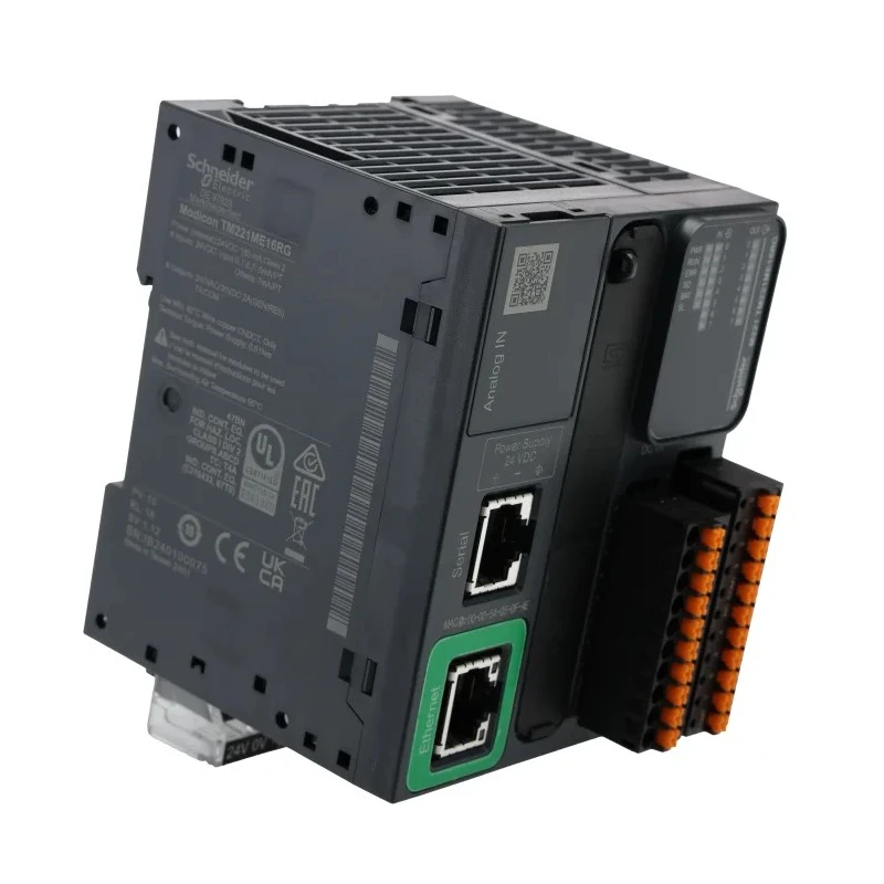 Schneider Electric Modicon M221 Series PLC CPU 8-Input Analogue Input 8 Outputs Digital Output 24V dc TM221ME16RG