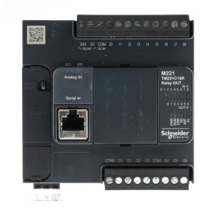Schneider Electric Modicon TM Series PLC CPU, 16 Inputs, Analogue Input, 7 Relay Outputs, Digital Output, Panel TM221C16R