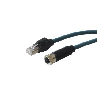 Bulgin PXP Cat6a Unshielded Unscreened Ethernet Cable, 1 m, Blue Polyurethane 