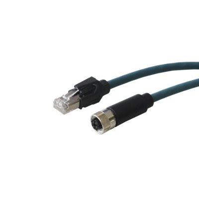 Bulgin PXP Cat6a Unshielded Unscreened Ethernet Cable, 1 m, Blue Polyurethane 