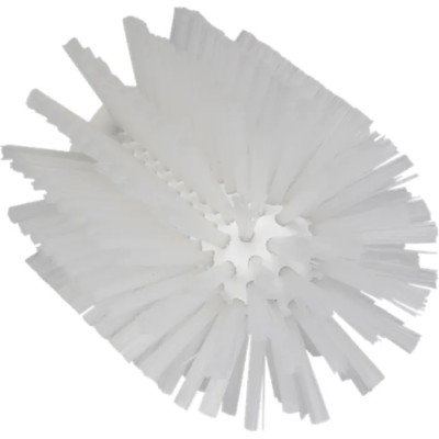 Vikan White Bottle Brush, 30 mm Bristle Length, 160 mm Overall Length, 90 mm Brush Diameter, Polypropylene Handle 5380905