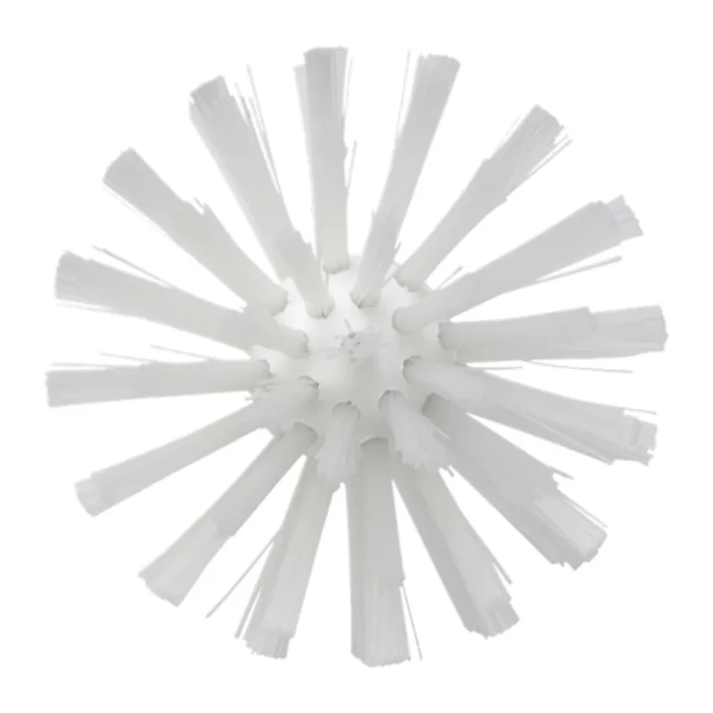 Vikan White Bottle Brush, 30 mm Bristle Length, 160 mm Overall Length, 90 mm Brush Diameter, Polypropylene Handle 5380905