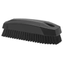 Vikan Hard Bristle Scrubbing Brush Black, 17 mm Bristle Length, Polyester Bristle, Polypropylene Handle 64409