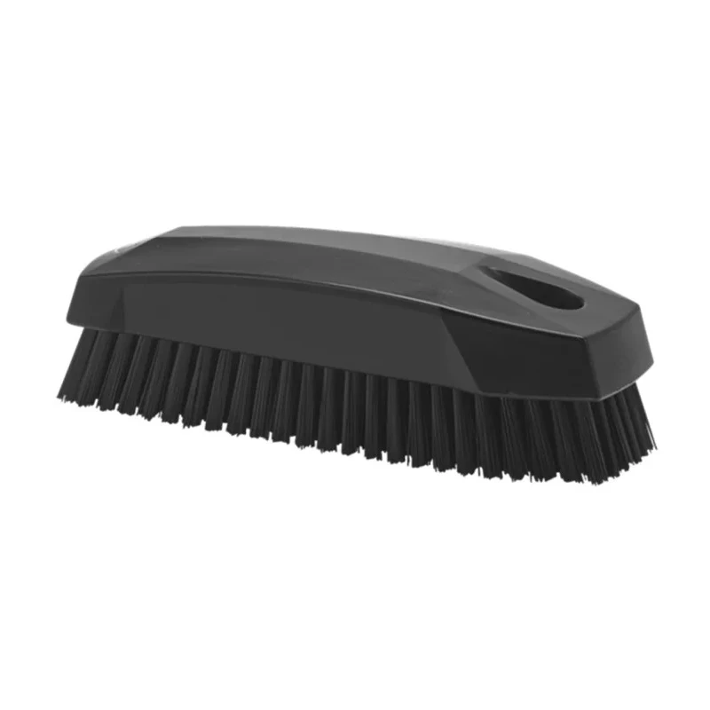 Vikan Hard Bristle Scrubbing Brush Black, 17 mm Bristle Length, Polyester Bristle, Polypropylene Handle 64409