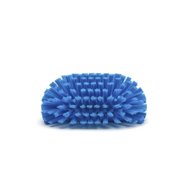 Vikan Industrial Hard Bristle Scrubbing Brush Blue 40 mm Bristle Length Polypropylene Handle 70373