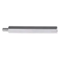RS PRO Brass Hexagonal Threaded Standoff M5 Thread Size, 60 mm Body Length, 8 mm Stud Length, Nickel Plated 806-6660