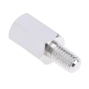 RS PRO Steel Hexagonal Threaded Standoff, 15 mm Body, 10 mm Stud, Nickel Plated 806-6663