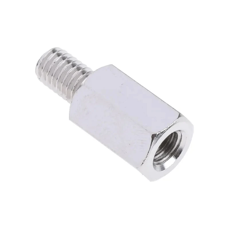 RS PRO Steel Hexagonal Threaded Standoff, 15 mm Body, 10 mm Stud, Nickel Plated 806-6663