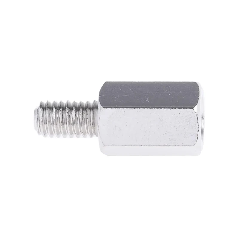 RS PRO Steel Hexagonal Threaded Standoff, 15 mm Body, 10 mm Stud, Nickel Plated 806-6663