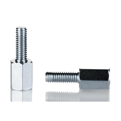 RS PRO M4 Zinc Plated Steel Hexagonal Male/Female Standoff 10 mm Body 8 mm Stud 806-6578