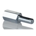 RS PRO M4 Zinc Plated Steel Hexagonal Male/Female Standoff 10 mm Body 8 mm Stud 806-6578