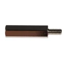 RS PRO Brass Hexagonal Threaded Standoff M4, 25 mm Body Length, 8 mm Stud, Nickel Plated 806-6724