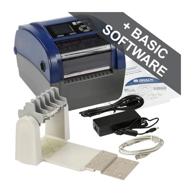Brady Thermal Transfer Label Printer, 112 mm Max Label Width, Manual Cutter, USB, Ethernet & Serial Connectivity BBP12