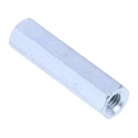 RS PRO Steel Zinc Plated Hexagonal Threaded Standoff M3, 20 mm Body, Female/Female 806-6581
