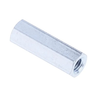 RS PRO Hexagonal Zinc Plated Steel Standoff Female/Female Thread M3, 15 mm Length 806-6584