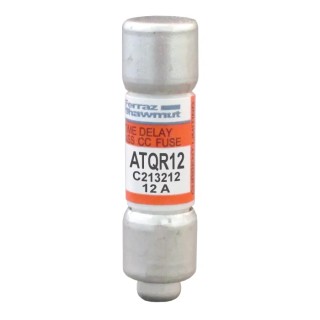 Mersen 12A Time Delay GMG Cartridge Fuse 10 x 38 mm ATQR12