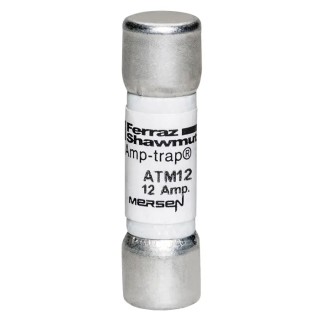Mersen 12A F GMG Cartridge Fuse 10 x 38 mm 600V ac Fast Acting ATM12