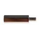 RS PRO M6 Steel Hexagonal Threaded Standoff, 35 mm Body, 10 mm Stud, Nickel Plated 806-6673