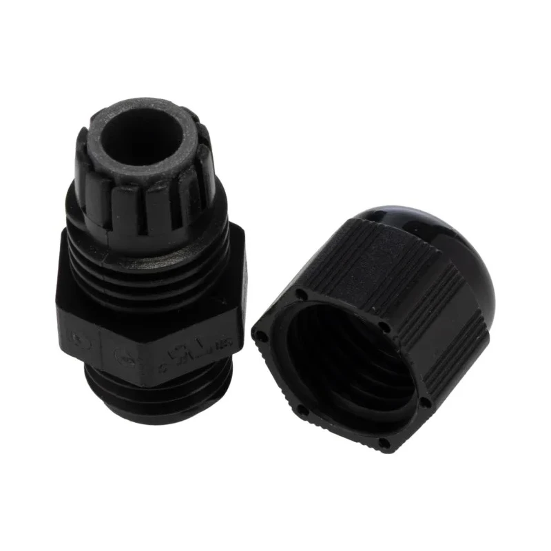 RS PRO NCG Series Black Nylon Cable Gland M12 Thread Size 3 mm to 6.5 mm IP66 IP68 7TCA303070R0035 NCG-M122B